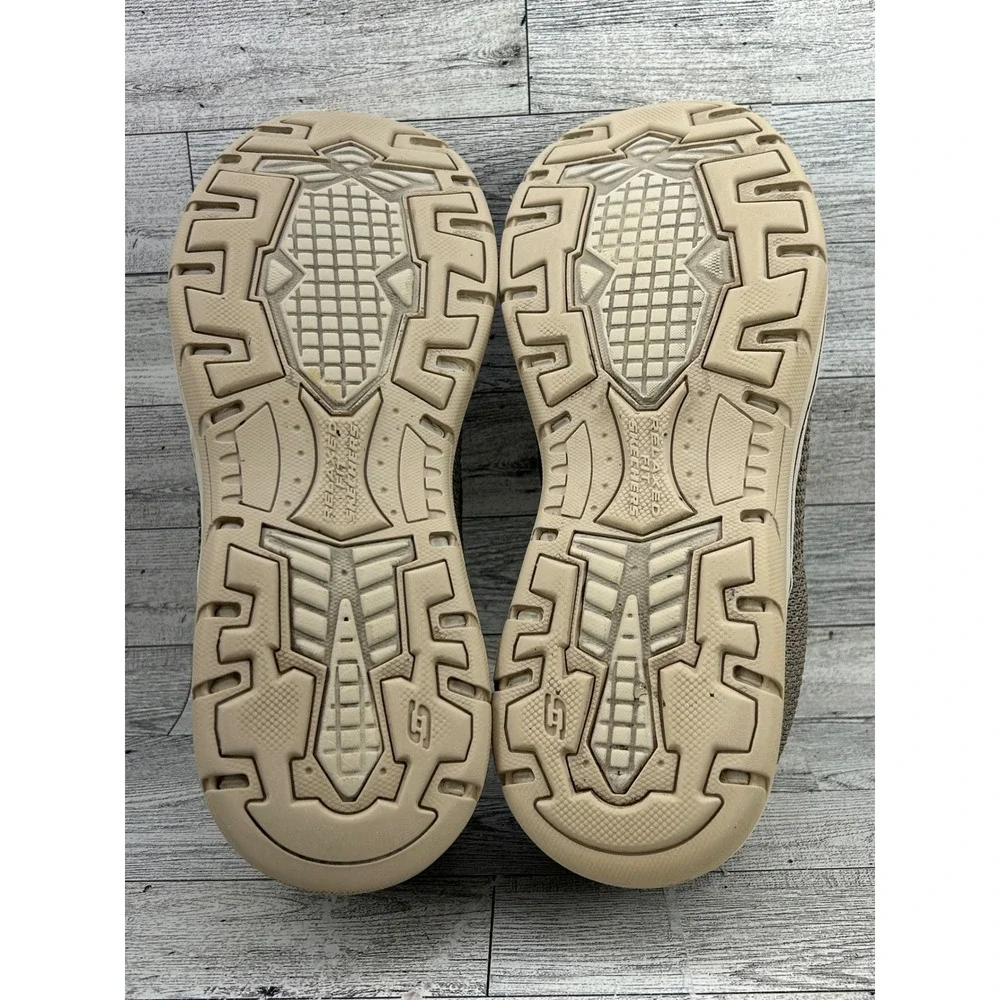 Skechers Relaxed Fit‎ 65086 Men Slip On Loafers Taupe Air Cooled Memory Foam 8.5